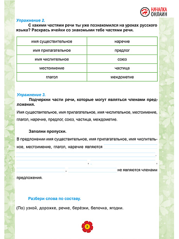 Русский язык. 3 класс. 2 часть. Рабочий тренажёр 
