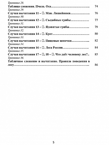 Увлекательное путешествие с математикой 1 класс. Программа внеурочной деятельности