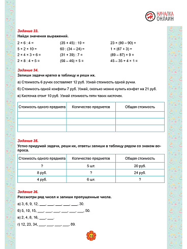 Математика. 3 класс. Рабочий тренажёр. Часть 1 