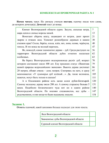 Комплексные проверочные работы 2 класс. Тетрадь